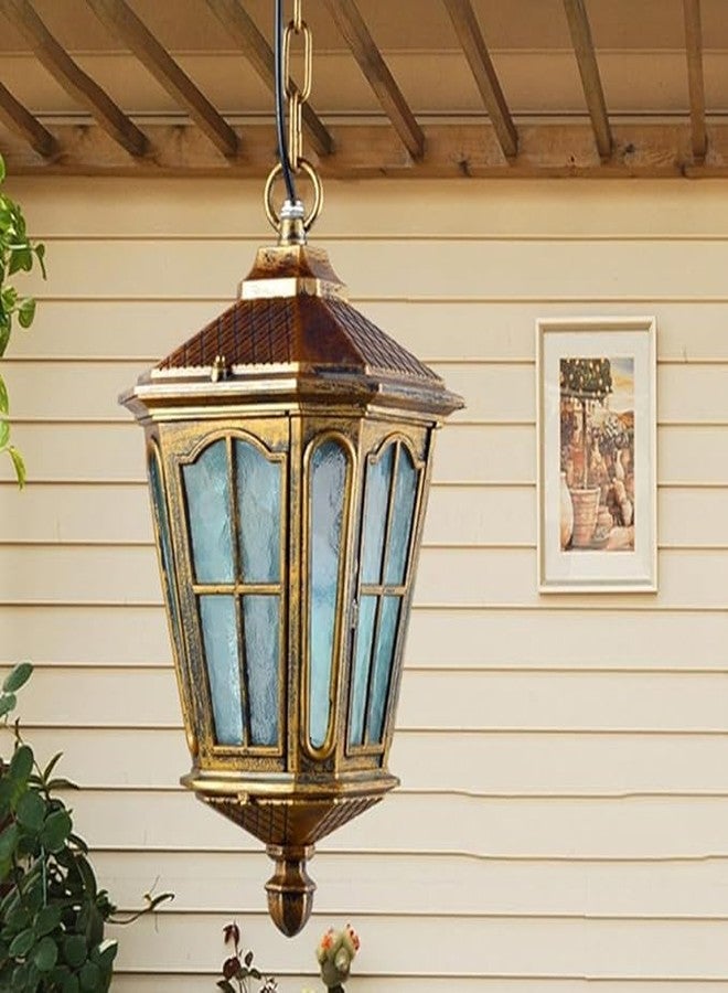 LIODOR Hurricane Antique Hanging Light Features a Metal & Glass Build, Ideal for Bedroom, Balconies, Dining Areas, & Both Indoor and Outdoor décor, Without Bulb (Pack of-2) - Image 5